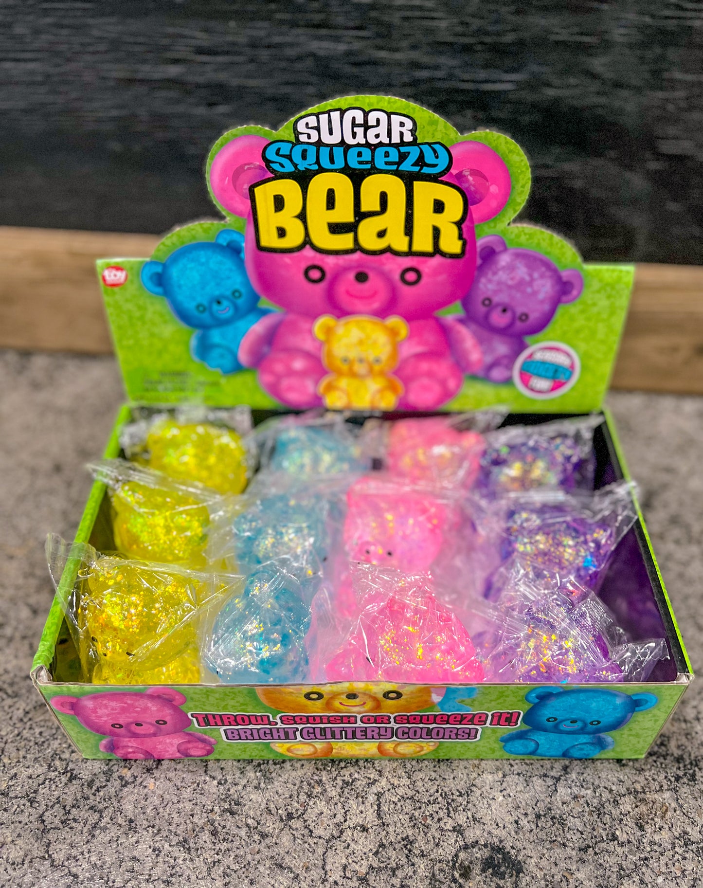 Sugar Squeezy Glitter Bear