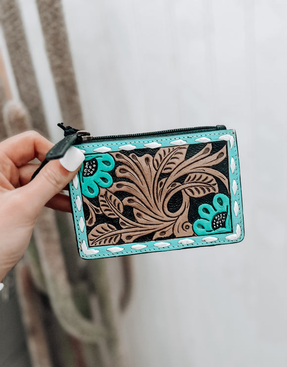 Bend Creek Hand Tooled Credit Card Holder