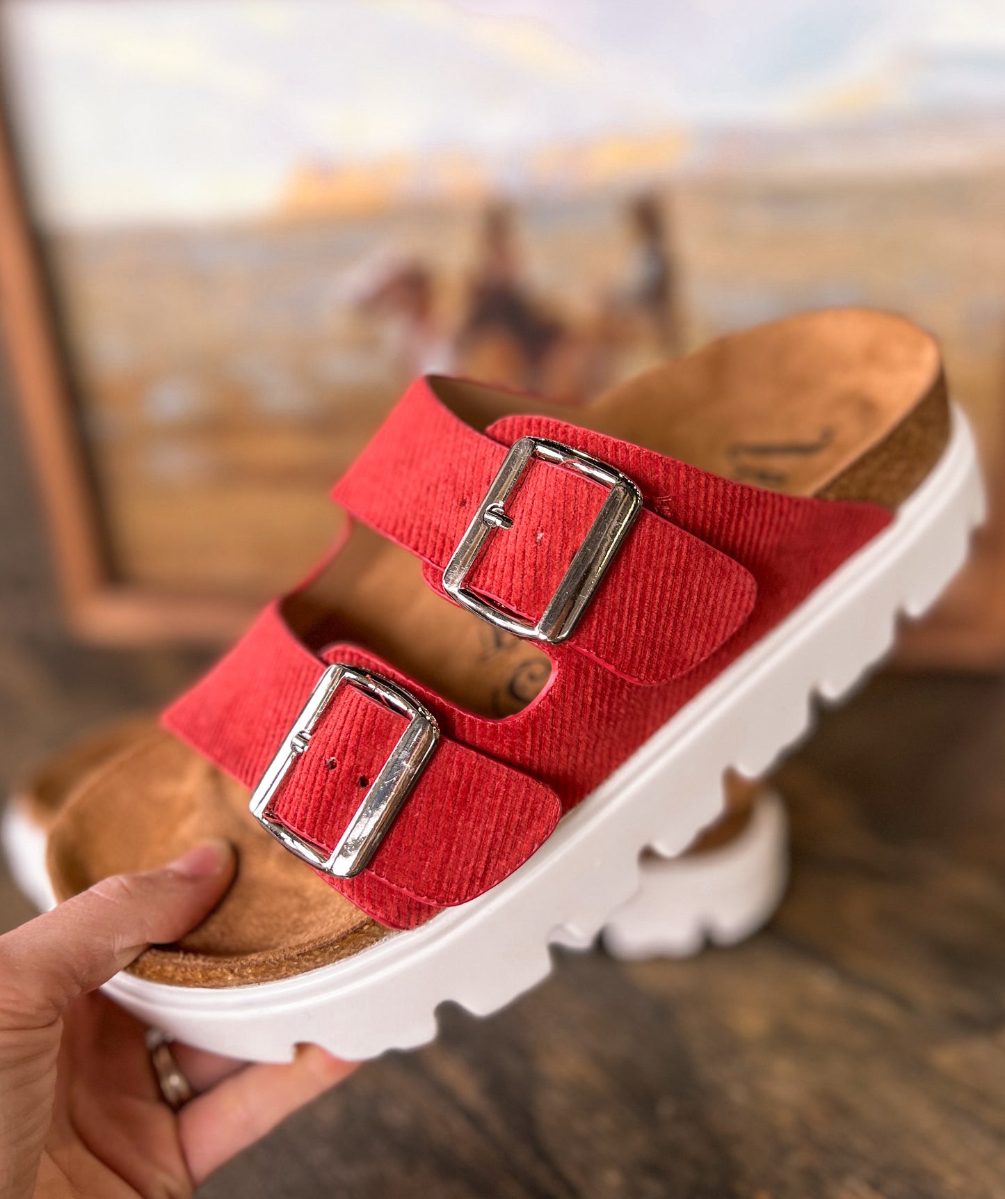 The Jazmin Platform Sandals *Red