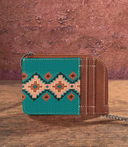 Turquoise Wrangler Mini Card Holder