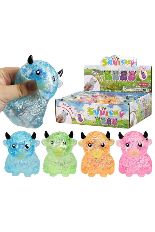 Highlander Cow Glitter Maltose Squishy