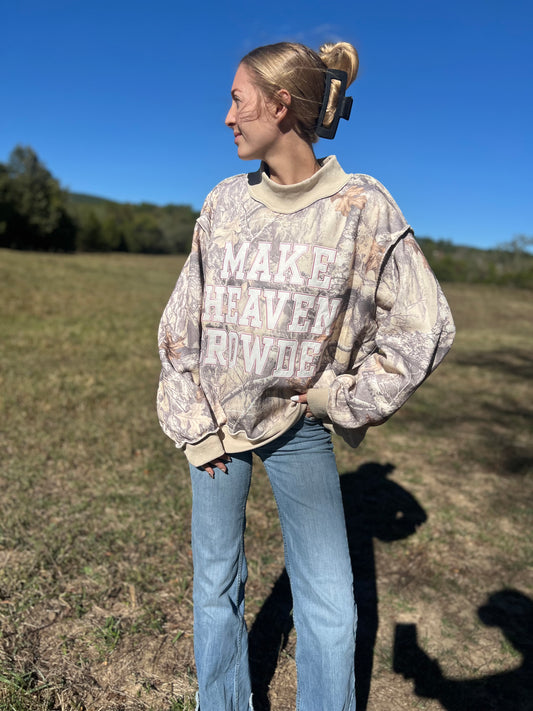 Make Heaven Crowded Mock-Neck *Camo