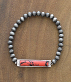 Navajo Semi Stone Bar Bracelet