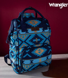 Navy Wrangler Aztec Diaper Bag