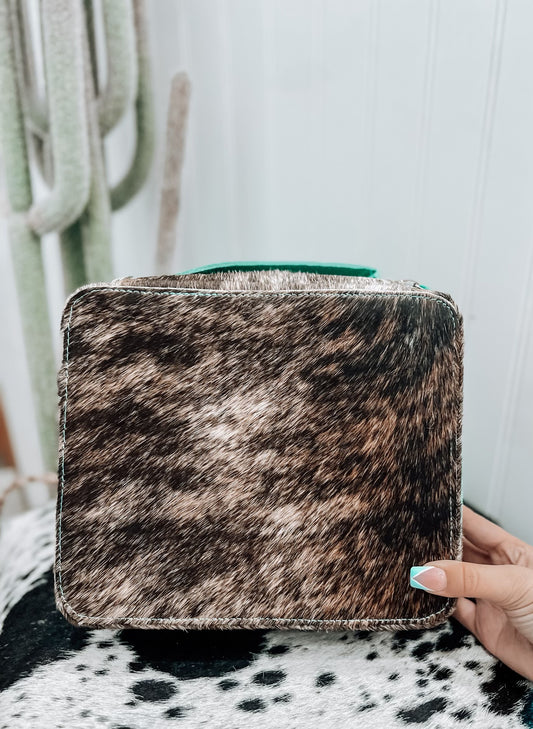 Oversized Cowhide Jewelry Case