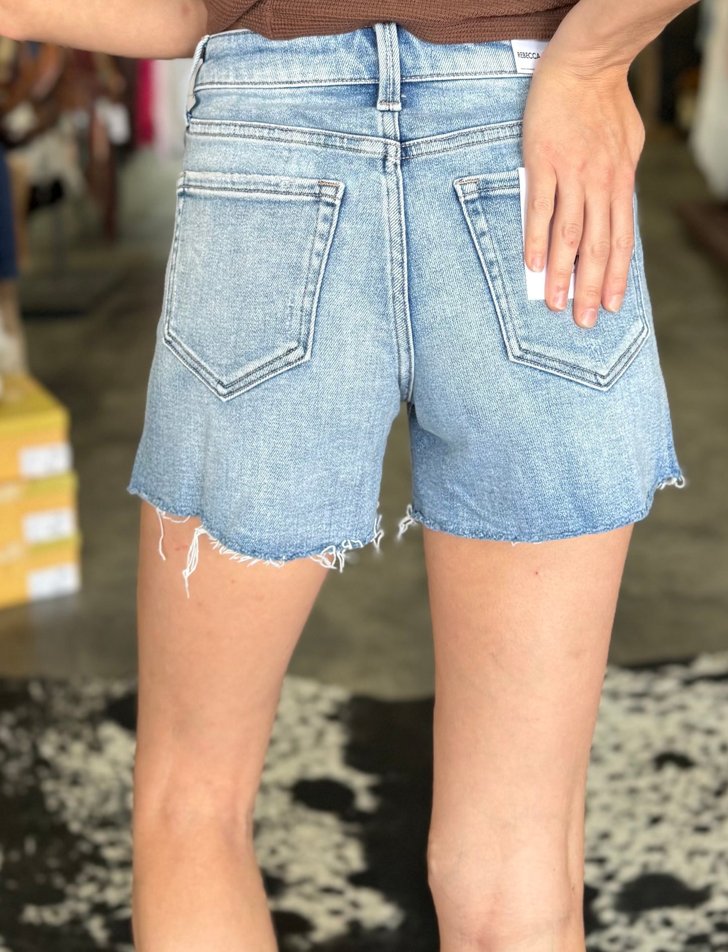 The Rebecca Raw Hem Shorts