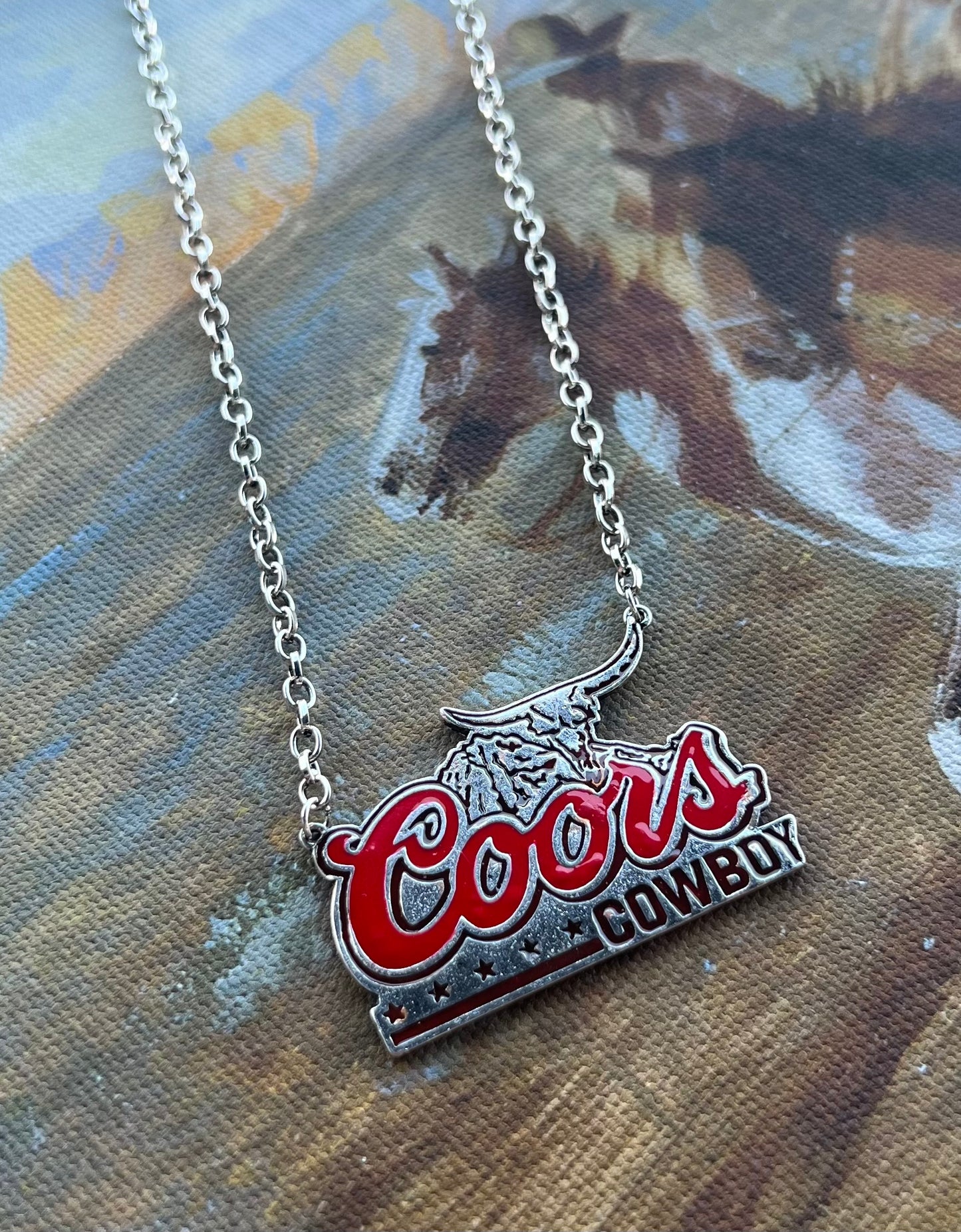 Coors Cowboy Necklace