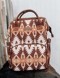 Brown Wrangler Aztec Diaper Bag