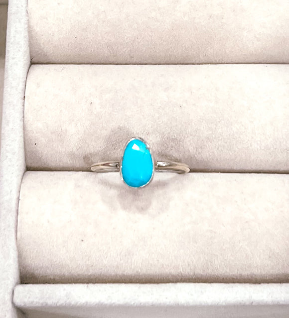 S/S Kingman Turquoise Ring