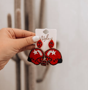 Football Helmet Earrings