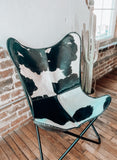 Cowhide Butterfly Chair *Black