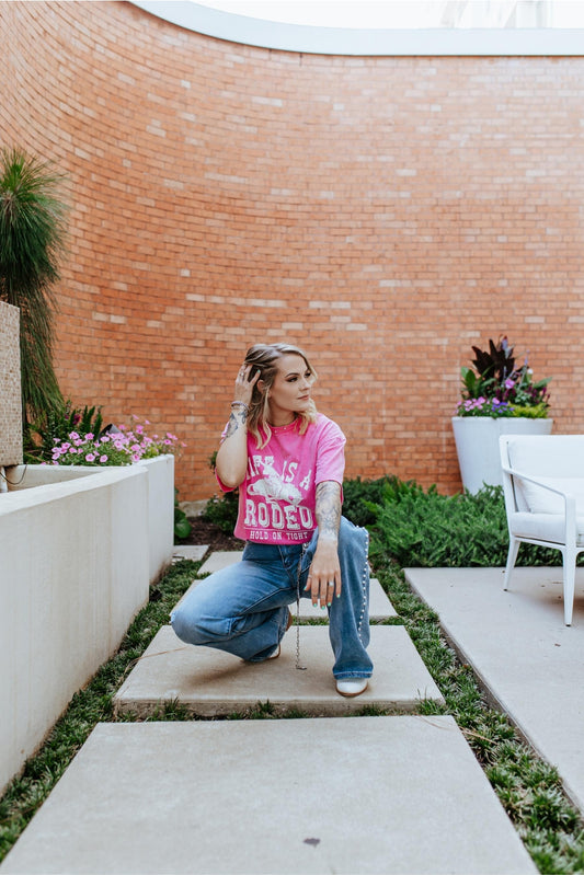 Life is a Rodeo Mineral Washed Tee
