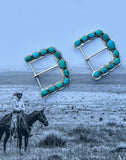 Kingman Turquoise Belt Buckle