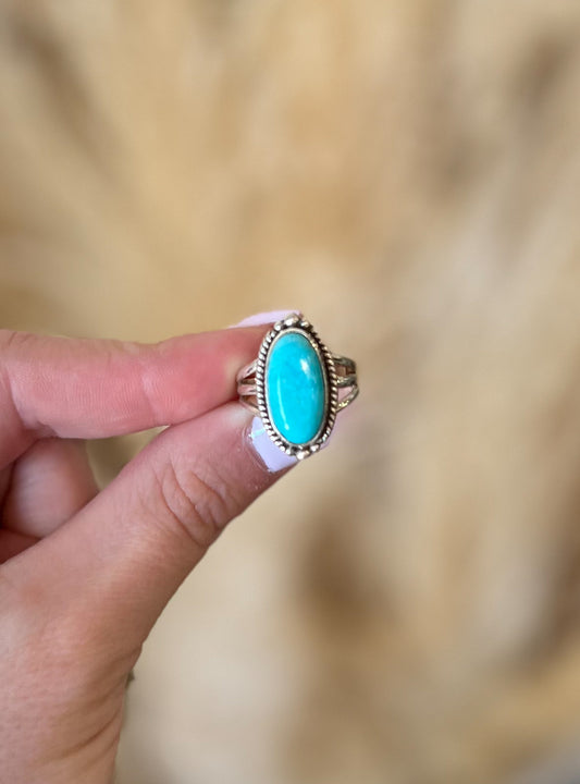 Kingman Turquoise Ring Size 6