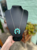 Kingman Turquoise Naja Necklace