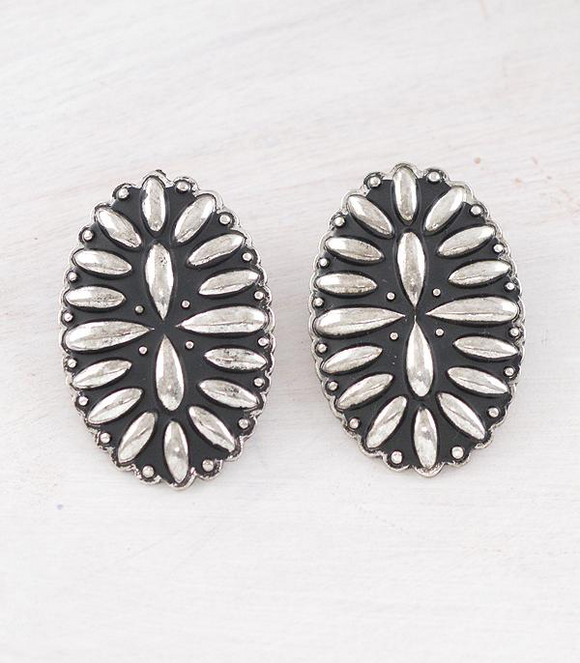 Concho Post Earrings