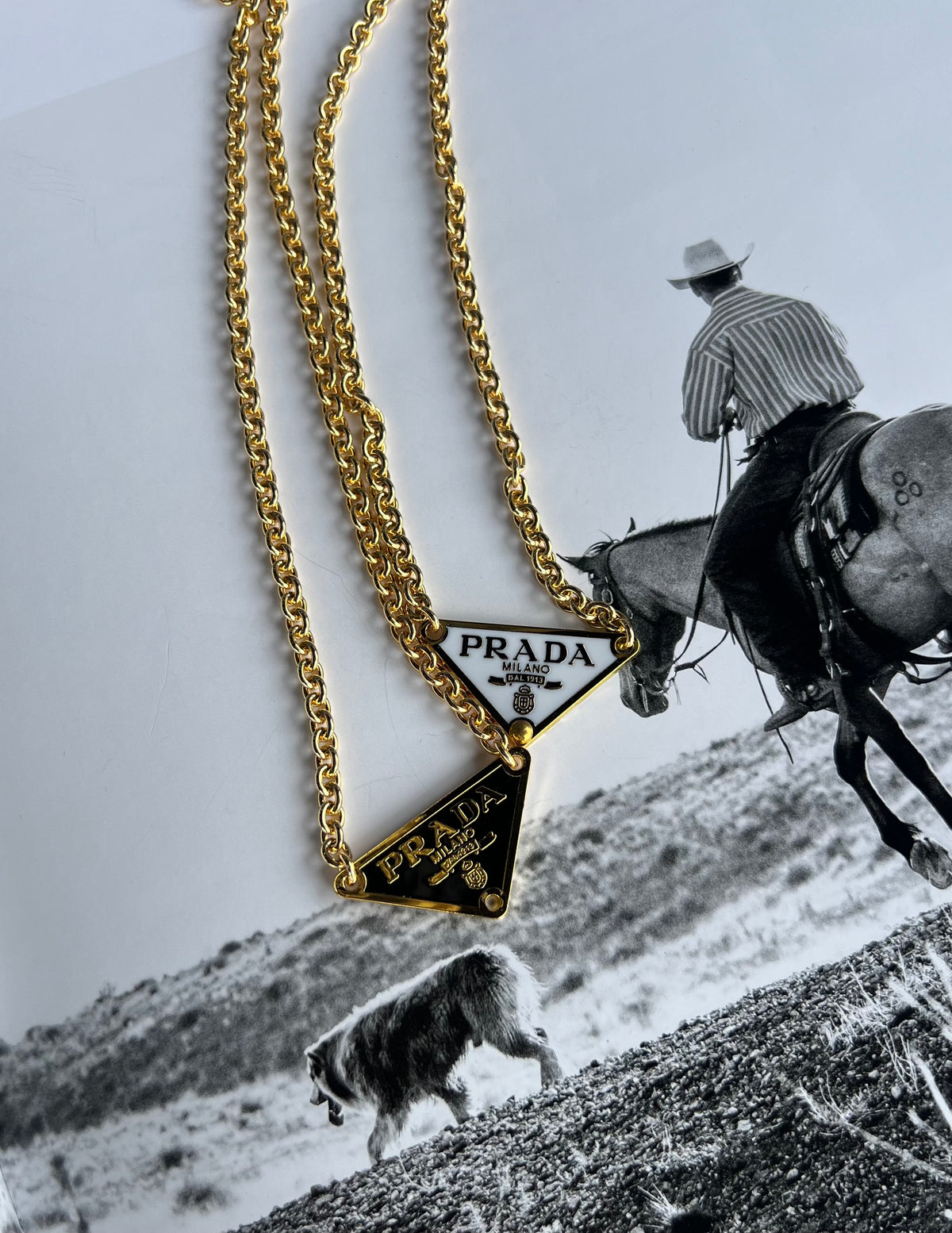 V2 Designs Gold Prada Necklace