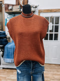 Cassidy Mock Neck Short Sleeve Sweater