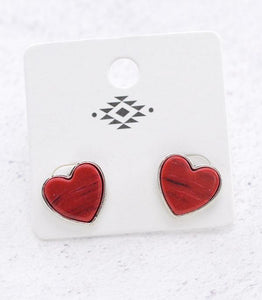 Heart Stud Earrings