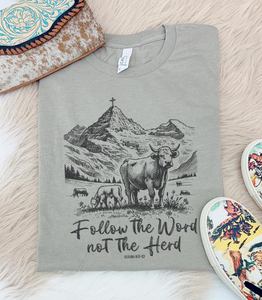 Follow The Word Graphic Tee *Heather Stone