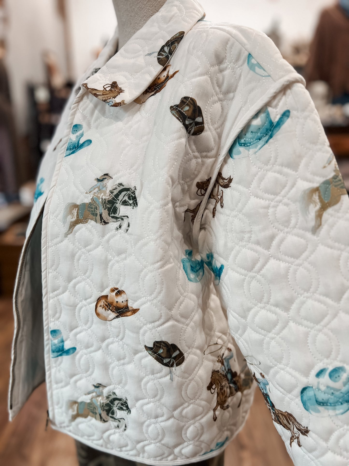 Wren Quilted Zip Up Jacket