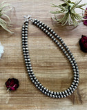 20 inch 8 mm Sterling Silver Pearls Necklace