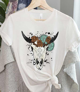 Steer Concho Graphic Tee