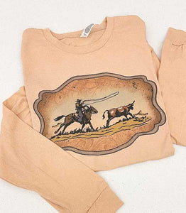 Cowboy Cattle Long Sleeve Tee