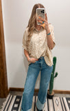 The Willow Gingham Top *Sand