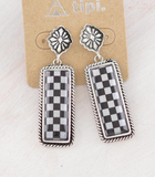 Checkered Earrings