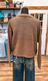 The River Crew Neck Cropped Sweater *Deep Camel