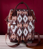 Brown Wrangler Aztec Diaper Bag