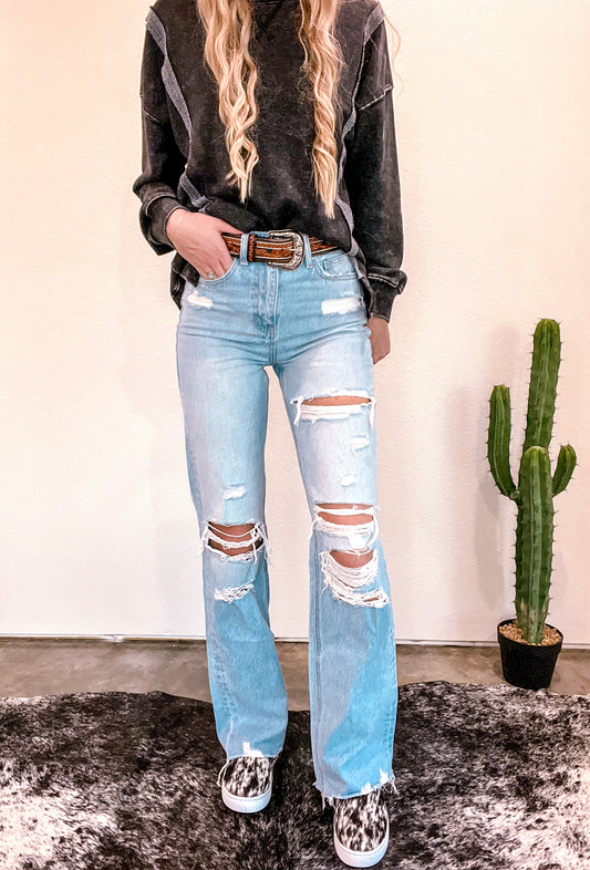 Hotter Than That 90’s Flare Jeans