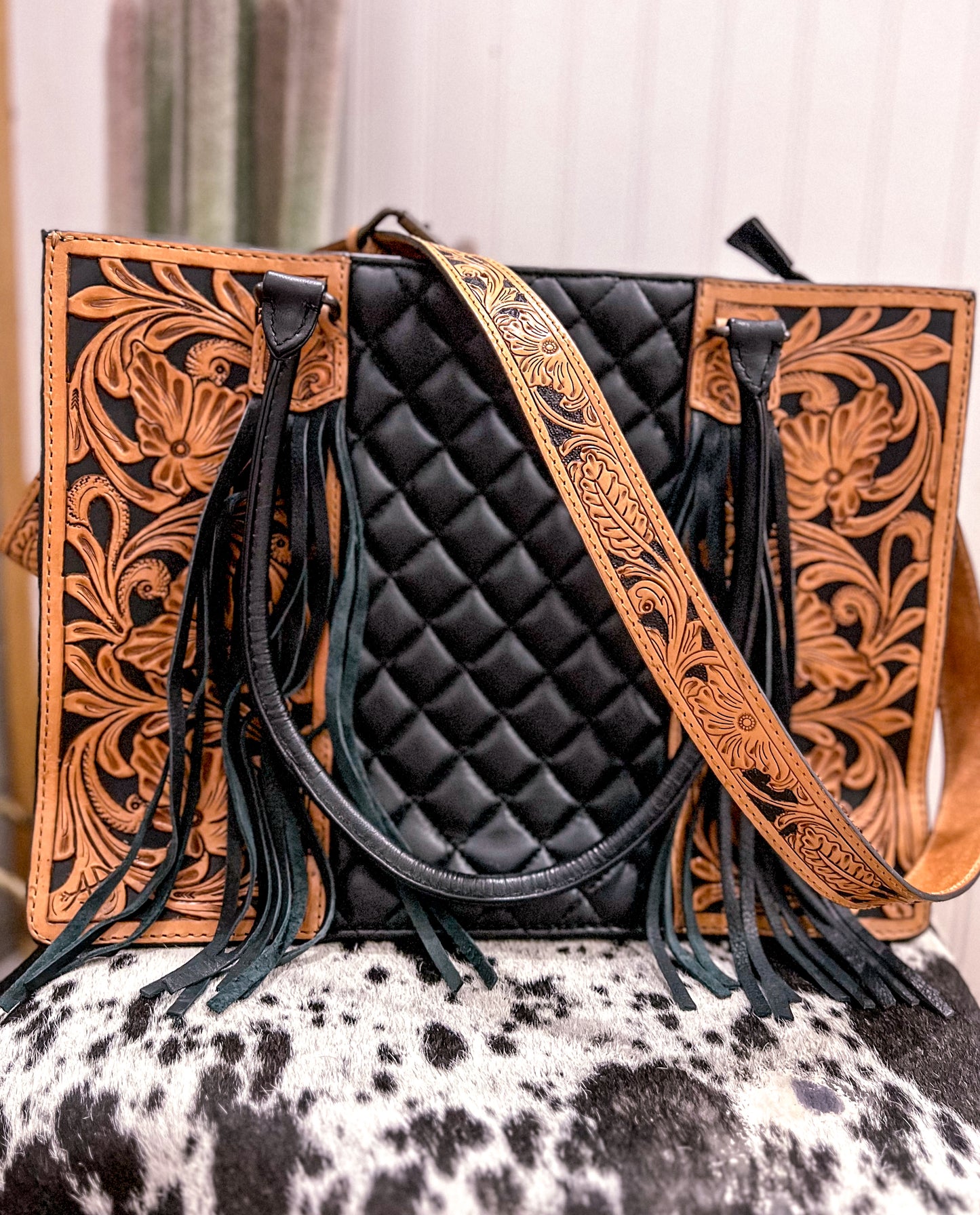 Old Money Quilted Tote Purse/Crossbody