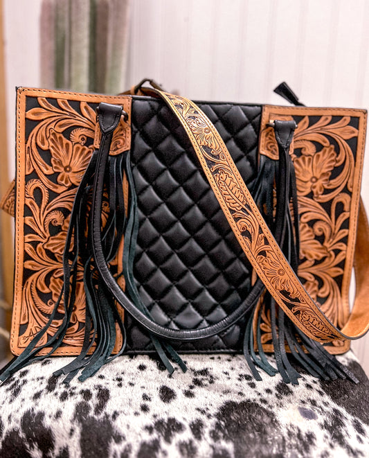 Old Money Quilted Tote Purse/Crossbody