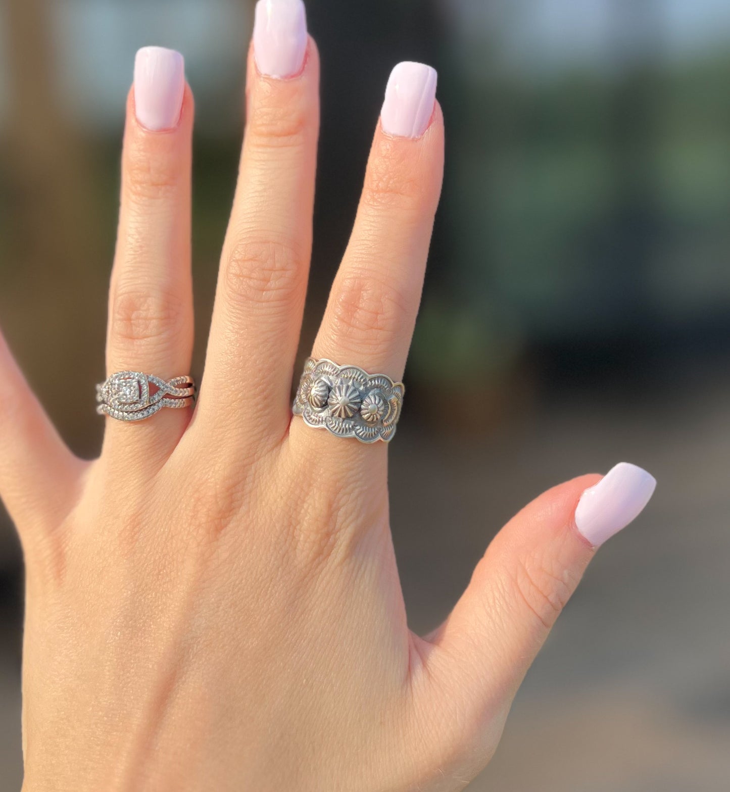 Sterling Silver Concho Ring *6.5