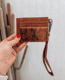 Trinity Ranch Cowhide Key Ring Card Case