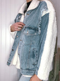 Denim Front Sherpa Jacket