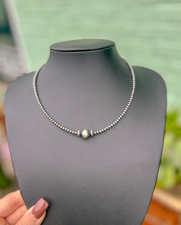 14” 3mm Sterling Silver Pearls