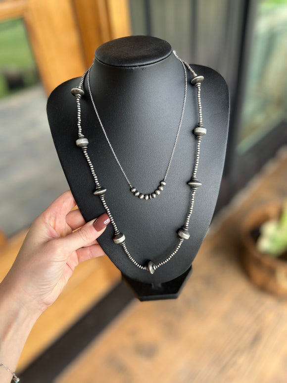 Layered Navajo Bead Necklace