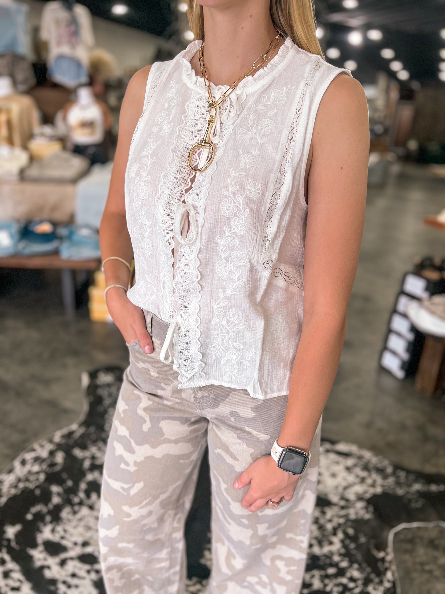 Darling Details Lace Top