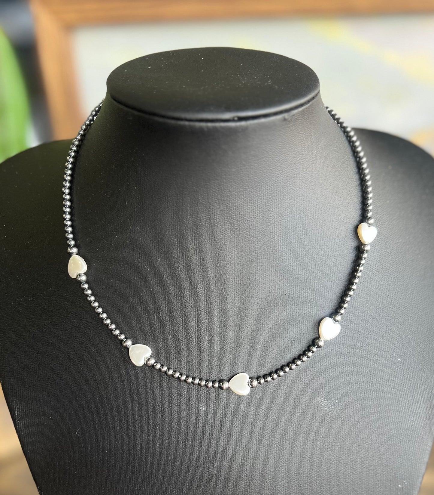 Heart Freshwater Pearl Choker