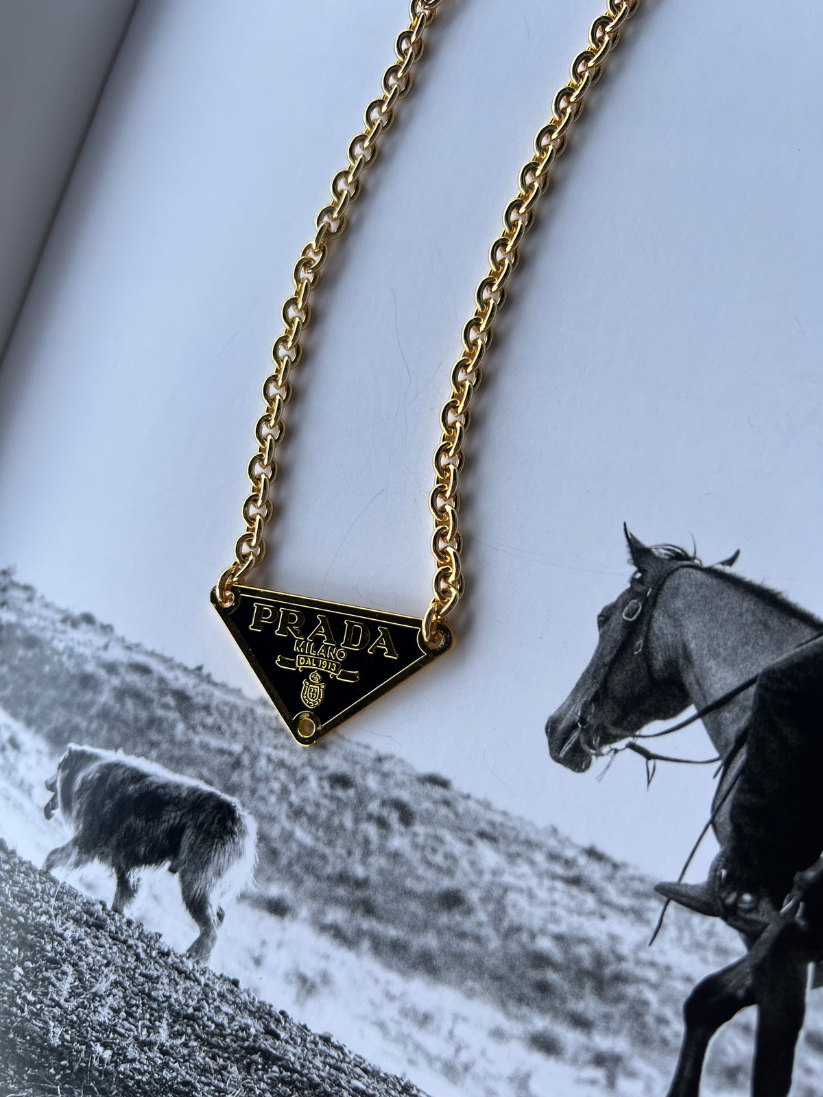 V2 Designs Gold Prada Necklace