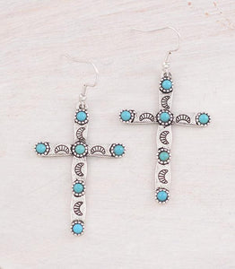 Cross Dangle Earrings