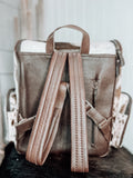 The Emery Cowhide Diaper Bag Backpack