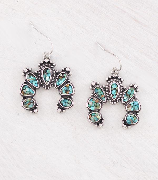 Turquoise Squash Blossom Earrings