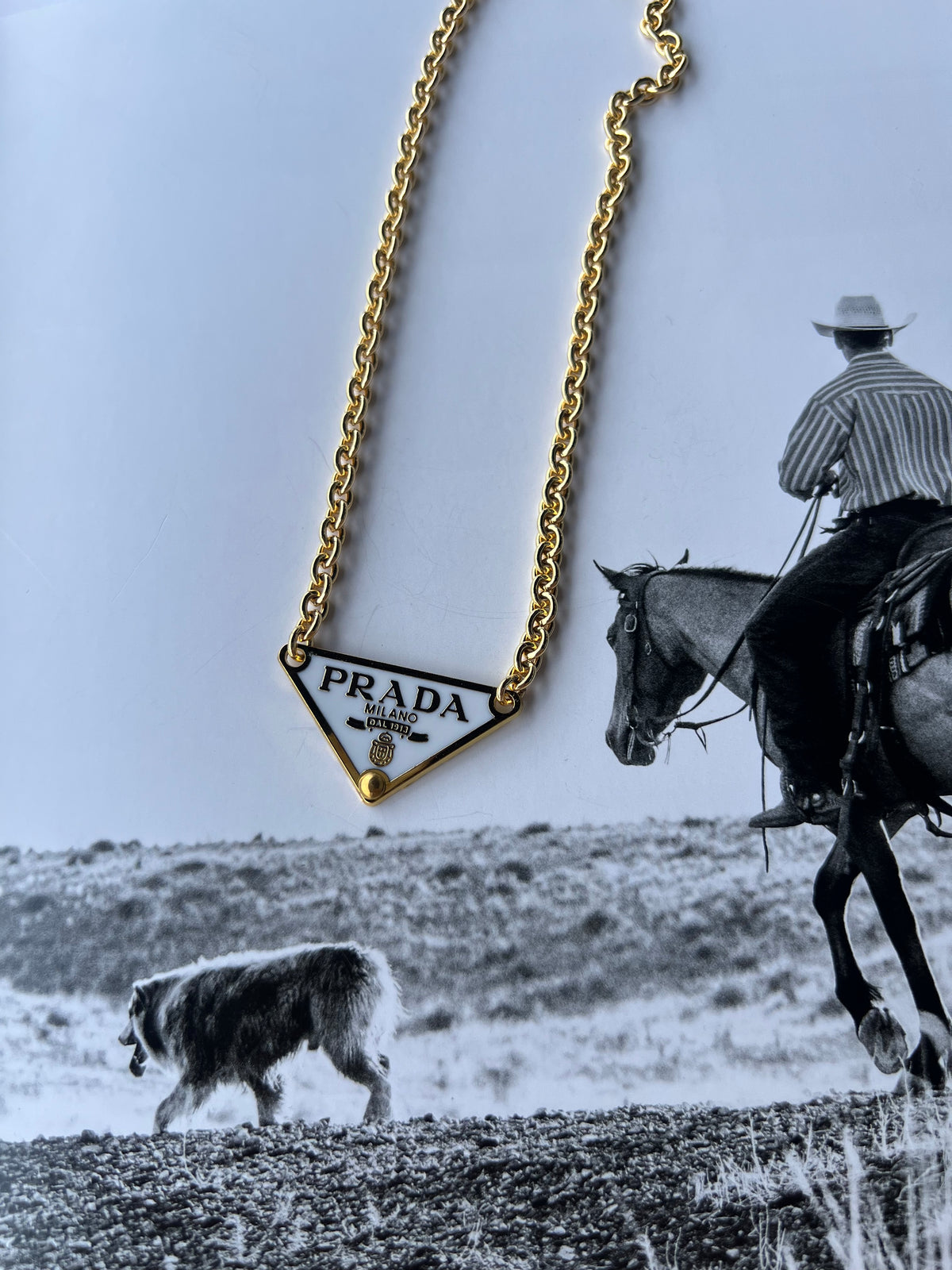 V2 Designs Gold Prada Necklace