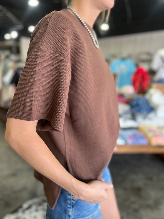 The Sadie Top *Brown