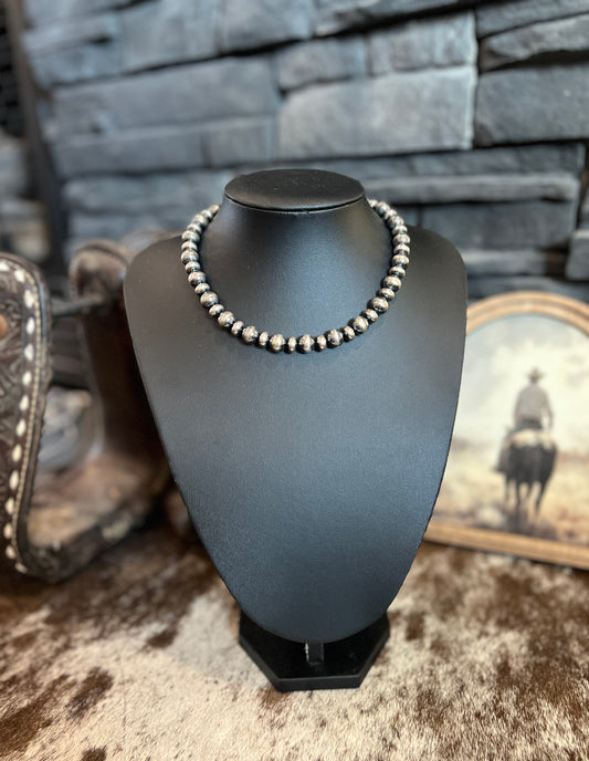 10mm Pearls & Saucer Necklace