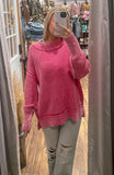 Lenna Oversized Sweater *Hot Pink